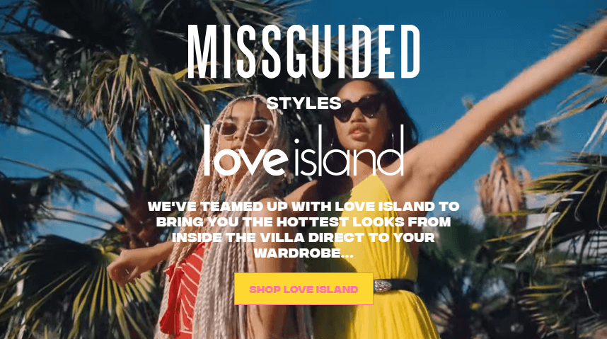 missguided styles love island