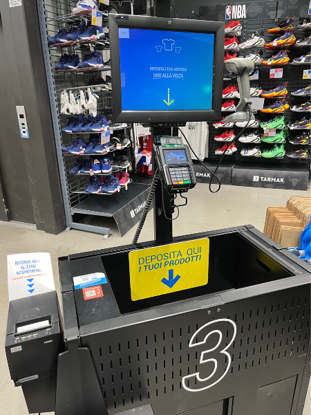 Automated self scanning checkout